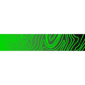 White Water Archery Topo Fade Arrow Wraps  Green 5 in. x 1.125 in. 15 pk.