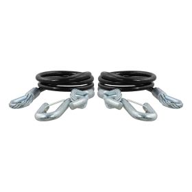 CURT 44-1/2" Safety Cables w/2 Snap Hooks - 5,000 lbs. - Vinyl Coated - 2 Pack