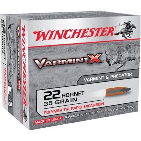 Winchester Varmint X Rifle Ammo 22 Hornet 35 gr. 20 rd.