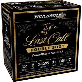 Winchester Last Call Double Shot Ammo 12 ga. 3 in. 1 1/4 oz BB & 7 TSS 25 rd.