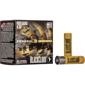 Federal Premium Black Cloud Waterfowl Shotgun Ammo 20 ga. 3 in. 1 oz. 4 Shot 25 rd.