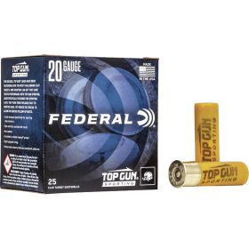 Federal Top Gun Sporting Shotgun Ammo 20 ga. 2.75 in. 1250 FPS 7/8 oz. 8 Shot 25 Rd.