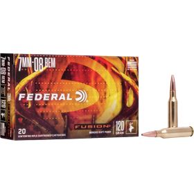 Federal Fusion Rifle Ammo 7mm-08 Rem. 120 gr. Fusion 20 rd.