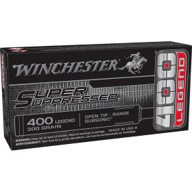 Winchester Super Suppressed Rifle Ammo 400 Legend Open-Tip 300 gr. 20 rd.