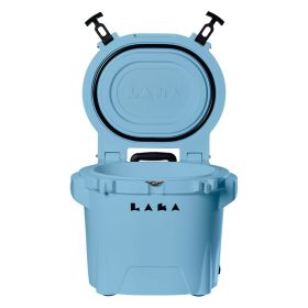 LAKA Coolers 30 Qt Cooler w/Telescoping Handle & Wheels (Color: Blue)